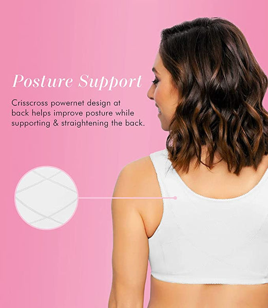 Exquisite Form Women's Fully Front Closing Support Posture Bra