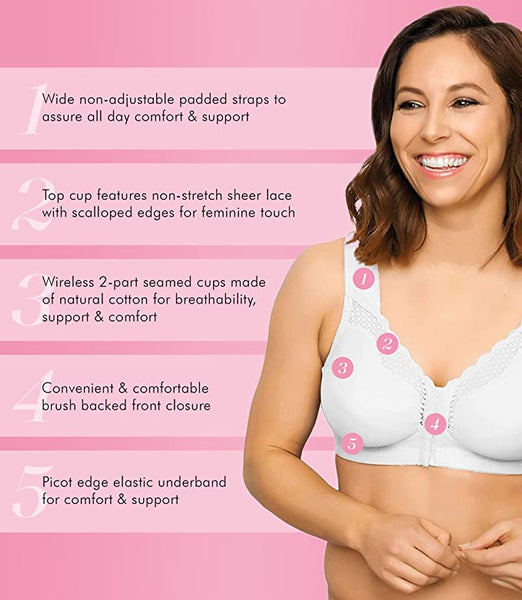 Exquisite Form FULLY Cotton Soft Cup Full-Coverage Posture Bra