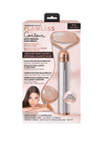 New in package! Finishing Touch Flawless Contour Vibrating Facial Roller & Massager, Rose Quartz
