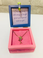 Brand new little girls Wish Fairy Necklace, gold finish with lobster clasp closure!