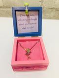 Brand new little girls Wish Fairy Necklace, gold finish with lobster clasp closure!