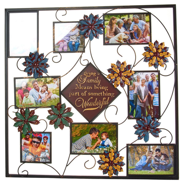 Being A Family Collage Metal Photo Frame Wall Hanging!