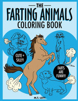 New The Farting Animals Coloring Book Paperback, 43 Pages!