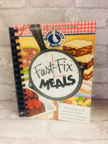 Fast-Fix Meals Plastic Comb Hardcover, 224 Pages! 220 Recipes ready in 30 Min or less!