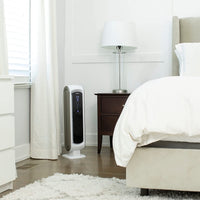 New Fellowes AeraMax 100/DX5 Air Purifier for Mold, Odors, Dust, Smoke, Allergens and Germs with True HEPA Filter and 4-Stage Purification, Small Room 100-200 sq. ft., White, Retails $165+, no box or manual was store display!
