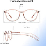 Firmoo Blue Light Blocking Glasses Computer Eyeglasses for Screen, Anti Blue Light Glasses with Anti Eyestrain & UV Glare Cute Pink Round Frame for Women, Retails $43+