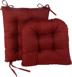 New Klear Vu Non-Slip Omega Rocking Chair Cushions Set, Seat and SeatBack Pads, 2 Piece, Flame Red! Retails $88+