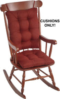 New Klear Vu Non-Slip Omega Rocking Chair Cushions Set, Seat and SeatBack Pads, 2 Piece, Flame Red! Retails $88+