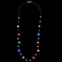 Lotsa Lites Christmas Holiday Flashing Light Bulbs Necklace! Includes 2 replacement batteries!