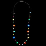 Lotsa Lites Christmas Holiday Flashing Light Bulbs Necklace! Includes 2 replacement batteries!