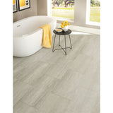 New in box! 3 BOXES! 12" x 24" Porcelain Stone Look Wall & Floor Peel & Stick Tiles very neutral colour, 28 tiles/box covers 56 sq.ft each box! Total coverage is 168 Sq. Ft with 3 Boxes! Retails $410+