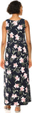 New Amazon Essentials Women's Tank Waisted Maxi Dress, Black Floral, Sz XL!