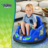 New in box! Flybar 6V Bumper Car, Battery Powered Ride On, Fun LED Lights, Includes Charger, Blue! Age: 18 months - 4 years, Safe for Interior Walls!