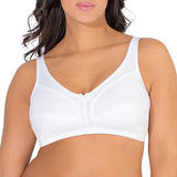 Brand new Fruit of the Loom Women's Seamed Unlined Wirefree Bra, White, sz 38C