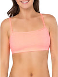Brand new Fruit of the Loom Womens Spaghetti Strap Cotton Pullover Sports Bra, Coral (much brighter than pic shows), Sz 40