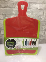 Brand new in package! Set of 2 foldable non-slip cutting boards by Kitchen Envy!