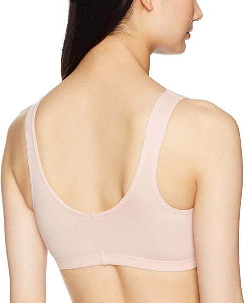 New Fruit of the Loom Women's Front Closure Cotton Bra Pink, Sz 34