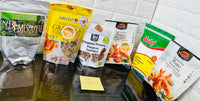New sealed food lot 366, superfoods, granola, pecans, panko, wheat starch, BB: 3/21, 5/22, 6/22, 5/22