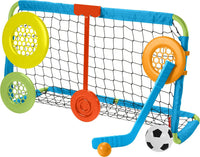 New Fisher-Price Let’s Goal Sports Net, Outdoor Soccer and Hockey Toy Sports Equipment Set for Preschool Kids Ages 3 Years and Older