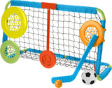 New Fisher-Price Let’s Goal Sports Net, Outdoor Soccer and Hockey Toy Sports Equipment Set for Preschool Kids Ages 3 Years and Older