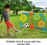 New Fisher-Price Let’s Goal Sports Net, Outdoor Soccer and Hockey Toy Sports Equipment Set for Preschool Kids Ages 3 Years and Older