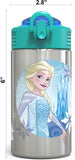 Zak Designs Disney Stainless Steel Reuseable Water Bottle, 15.5 oz, Frozen