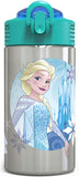 Zak Designs Disney Stainless Steel Reuseable Water Bottle, 15.5 oz, Frozen