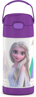 THERMOS FUNTAINER 12 Ounce Stainless Steel Kids Bottle, Frozen 2 - Dent on the side, does not affect its use