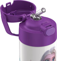 THERMOS FUNTAINER 12 Ounce Stainless Steel Kids Bottle, Frozen 2 - Dent on the side, does not affect its use