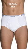 New Fruit of the Loom Mens Brief, 15 Pack, White, Sz M! Wicks away moisture so you can stay cool and dry