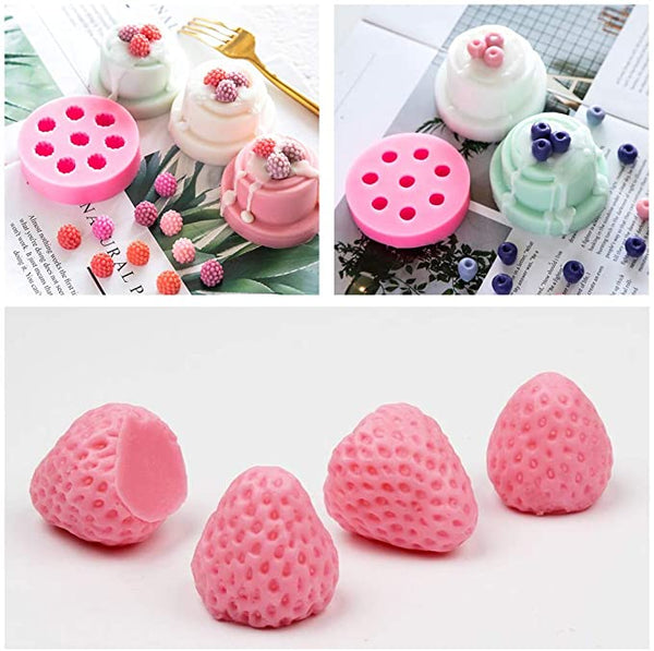 16Pc Mini Marshmallow Silicone Mold. Realistic Marshmallow Food Shape Mold.  For Wax, Embed, Soap, Resin Castings