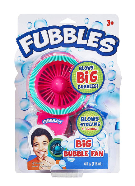 New Little Kids Fubbles Big Bubble Fan! Blows BIG Bubbles and Streams of Bubbles! Pink