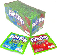 New sealed Wonka Fun Dip Razz Apple Magic Dip 48 Envelopes (Lik-m-aid) Fun Dip 48 Pack! BB: 1/23
