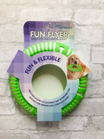 Brand new in package! Fun Flyer; great for dog exercise & play! Provides hours of catching & retrieving fun, suitable for medium & large sized dogs!