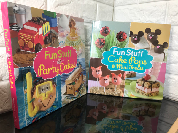 Fun Stuff Cake Pops & Party Cakes - Hardcover, 128 Pages Each! Includes Both Books!