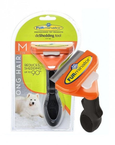 New FURminator DeShedding Tool For Longhair Dog (Medium sized dogs 21-5O lbs)