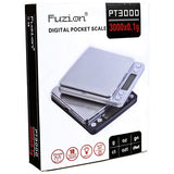 New Fuzion Digital Kitchen Scale 3000g/ 0.1g, Pocket Food Scale 6 Units Conversion, Gram Scale with 2 Trays, LCD Display, Tare Function, Small Scale for Herb, Powder, Cooking, Nutritions(Battery Included)