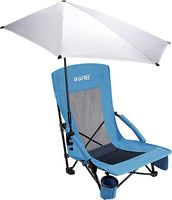 New G4Free UPF 50+ Adjustable Multi-Purpose Umbrella XL with Universal Clamp for Chair, Golf Cart, Stroller, Bleacher, Patios etc! Silver/Black! Retails $115+