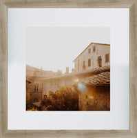 New hometrends Gallery Perfection Square Frame, 12" X 12" matted for 8"X8" Photo, light wood tone with glass!