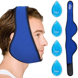 Hilph® Jaw Ice Pack for Wisdom Teeth, Face & Oral Pain, Reusable Face Ice Pack with 4 Gel Packs for TMJ Pain Relief, Wisdom Teeth, Dental Pain, Trigeminal Neuralgia, Chin Pain-29.9" x 4.3"