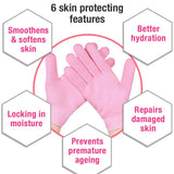 New SPA Moisturizing Gel Gloves (One Size fits most) - Pink