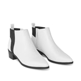 New George Women's Veena Booties in White, Sz 8