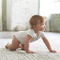 New Gerber Baby 8-Pack Short Sleeve Onesies Bodysuits, Solid White, 12 Months