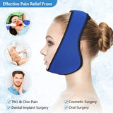 Hilph® Jaw Ice Pack for Wisdom Teeth, Face & Oral Pain, Reusable Face Ice Pack with 4 Gel Packs for TMJ Pain Relief, Wisdom Teeth, Dental Pain, Trigeminal Neuralgia, Chin Pain-29.9" x 4.3"