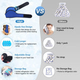 Hilph® Jaw Ice Pack for Wisdom Teeth, Face & Oral Pain, Reusable Face Ice Pack with 4 Gel Packs for TMJ Pain Relief, Wisdom Teeth, Dental Pain, Trigeminal Neuralgia, Chin Pain-29.9" x 4.3"