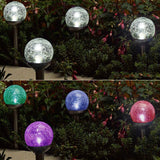 New Wayfair Outdoor Colour Changing & White Two LED Solar Decorative Ball Solar Lights(Set Of 3), Choose white or colour changing! Box has slight damage!
