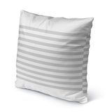 New Wayfair Giovanna Indoor/Outdoor Square Pillow Cover & Insert, grey, ivory by Sand & Stable, 14X16", Retails $50+