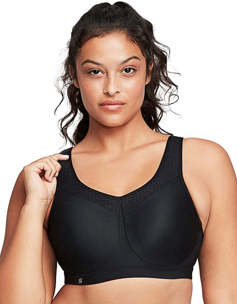 New Glamorise Women's Plus Size Full Figure High Impact Wonderwire Sports  Bra #9066 in Black, Sz 38F! Retails $80+