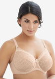 New WONDERWIRE® LACE UNDERWIRE BRA 9845 By Glamorise in Nude, Sz 44F! Retails $70+