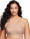 New Women's Glamorise 1066 No Bounce Cami Sports Bra in Cafe, Sz 38I, Also Fits 44DDD, 46DD, 48D ! Retails $55+